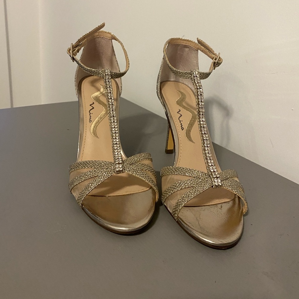 Sparkly Heeled Sandals